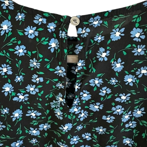 Loft Floral Print Long Sleeve Dress Sz S - Picture 4 of 5